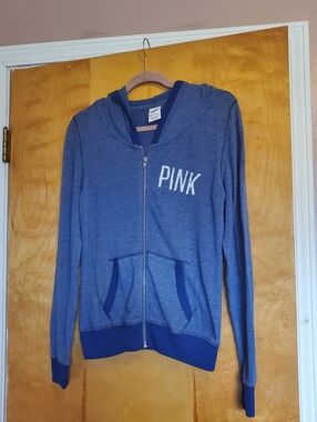 PINK Zip-Up Hoodie Small